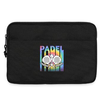 Padel Tennis Bunt - Laptoptasche 13" - Schwarz - Vorne