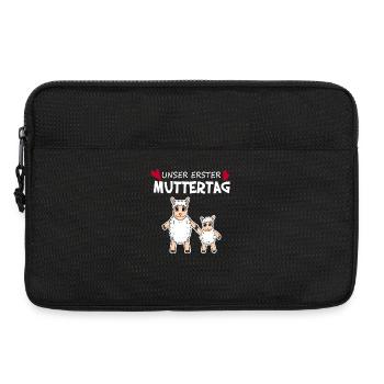 Muttertag - erster Muttertag Geschenk - Laptoptasche 13" - Schwarz - Vorne