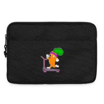Fitness sur tapis roulant pour l’entraînement à la carotte - Sacoche pour ordinateur portable 13 pouces - noir - Devant