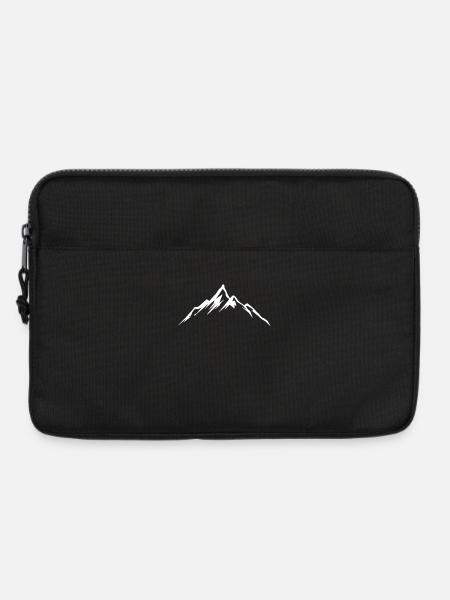 Berge Motiv Bergsteigen Mountainbiker Wandern Berg - Laptoptasche 13" - Schwarz