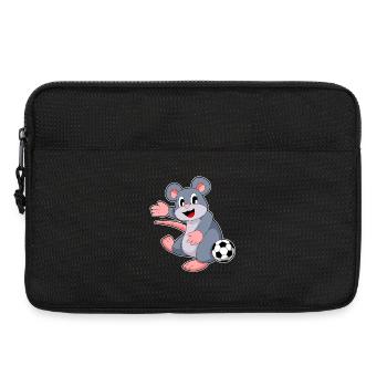 Mouse Soccer Player Soccer - Laptop bag 13" - black - Front