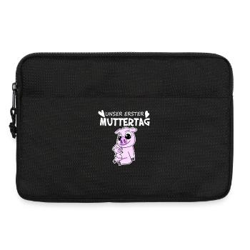 Muttertag - erster Muttertag Geschenk - Laptoptasche 13" - Schwarz - Vorne