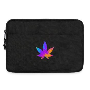 Cannabis Leaf | Hemp Leaf Colorful - Laptop bag 13" - black - Front