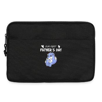 Fête des Pères - Premier cadeau de la fête des Pères - Sacoche pour ordinateur portable 13 pouces - noir - Devant