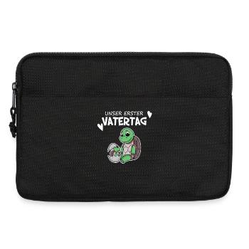 Vatertag - erster Vatertag Geschenk - Laptoptasche 13" - Schwarz - Vorne