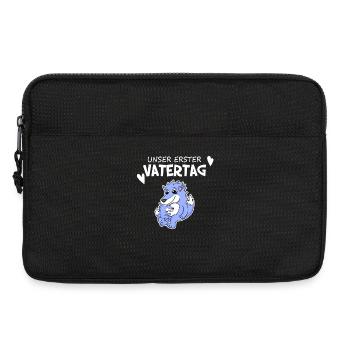 Vatertag - erster Vatertag Geschenk - Laptoptasche 13" - Schwarz - Vorne
