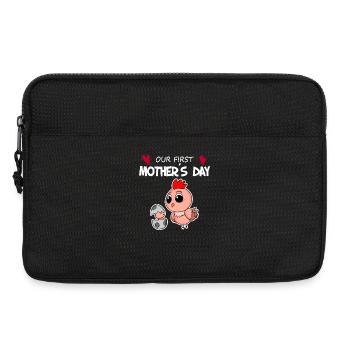 Fête des Mères - Premier cadeau de la fête des Mères - Sacoche pour ordinateur portable 13 pouces - noir - Devant