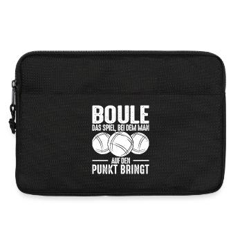 Boule Spruch Kugeln werfen Boccia Spiel Botcha - Laptoptasche 13" - Schwarz - Vorne