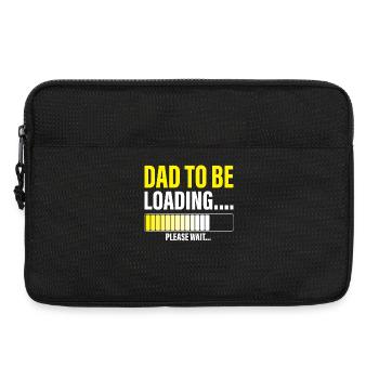 Mens Dad to Be Loading Please Wait Funny New Dad - Laptop bag 13" - black - Front