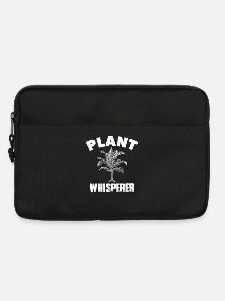 Plant Whisperer Funny Hobby Gardening Plant Shirt - Laptop bag 13" - black