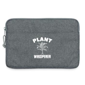 Pflanzenflüsterer Lustiges Hobby Gartenarbeit Pflanzenhemd - Laptoptasche 13" - Grau meliert - Vorne