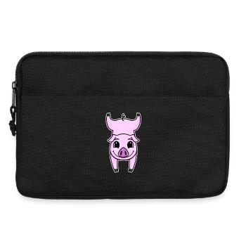 Handstand Pig Gymnastics Headstand Gymnastics - Laptop bag 13" - black - Front