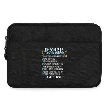 Braut Brautaufgaben Junggesellinnenabschied JGA - Laptoptasche 13" - Schwarz - Vorne