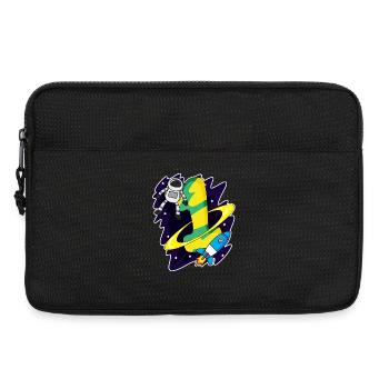 1 an - Inscription - Motif astronaute - Sacoche pour ordinateur portable 13 pouces - noir - Devant