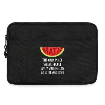Mathematics and Watermelons - Laptop bag 13" - black - Front