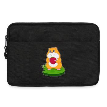 Hamster Fraise - Sacoche pour ordinateur portable 13 pouces - noir - Devant