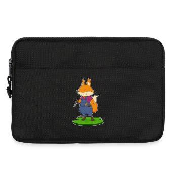 Fuchs Handwerker Hammer Meißel - Laptoptasche 13" - Schwarz - Vorne