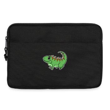 Reptiles verts iguanes - Sacoche pour ordinateur portable 13 pouces - noir - Devant