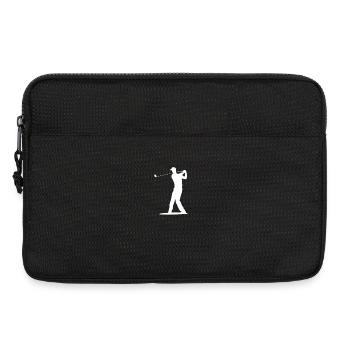 Golfer Tee Silhouette - Design pour hommes - Sacoche pour ordinateur portable 13 pouces - noir - Devant