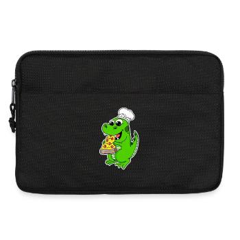 Gourmet Dino Pizza - Laptop bag 13" - black - Front