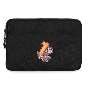 1 Geburtstag 1 Jahre alt mit Tier Motiv - Eins - Laptoptasche 13" - Schwarz - Vorne