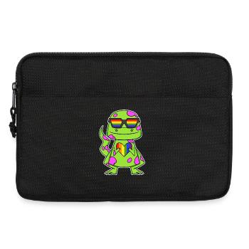 Dino Rainbow Heart Dinosaure - Sacoche pour ordinateur portable 13 pouces - noir - Devant