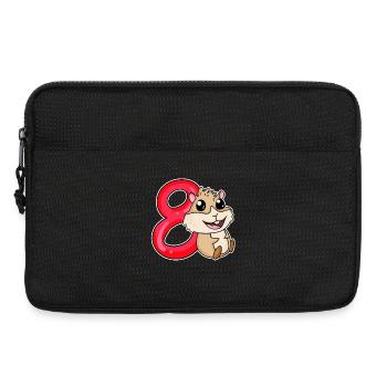 8 Birthday 8 years old with animal motif - eight - Laptop bag 13" - black - Front