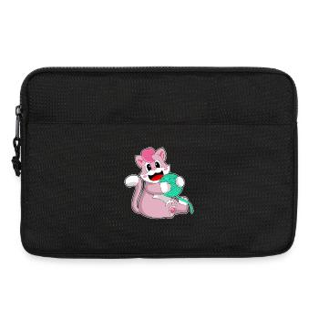 Chat boule de laine - Sacoche pour ordinateur portable 13 pouces - noir - Devant
