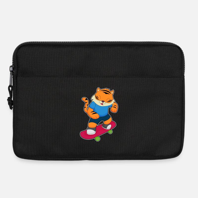 Tiger Skater Skateboard - Laptoptasche 13" - Schwarz