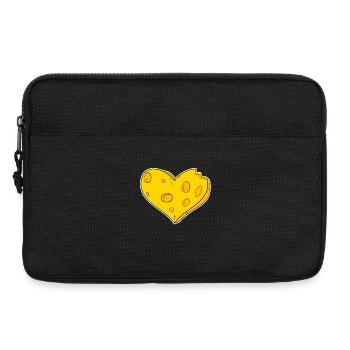 Heart of cheese - Laptop bag 13" - black - Front