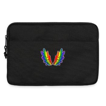 Rainbow Angel Angel Wing Wings - Laptop bag 13" - black - Front