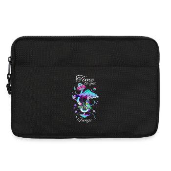 Neon Magic Mushrooms Eye Fungi Art - Laptoptasche 13" - Schwarz - Vorne