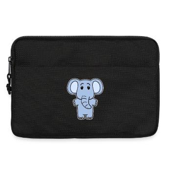 Mignon petit éléphant - Sacoche pour ordinateur portable 13 pouces - noir - Devant