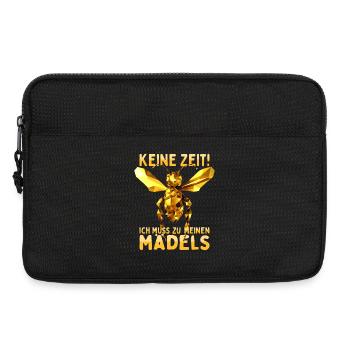 Bienen Keine Zeit Ich Muss Zu Meinen Mädels Imker - Laptoptasche 13" - Schwarz - Vorne