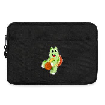 Turtle Basketball Player Basketball - Sacoche pour ordinateur portable 13 pouces - noir - Devant