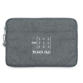 83rd birthday 83 years matrix determinant - Laptop bag 13" - heather grey - Front
