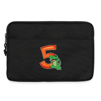 5 Birthday 5 years old with animal motif - five - Laptop bag 13" - black - Front