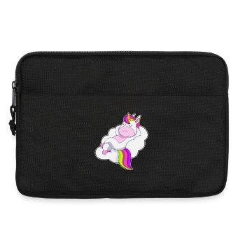 Einhorn Wolken - Laptoptasche 13" - Schwarz - Vorne