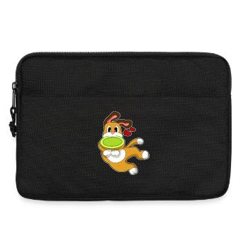 Dog Frisbee - Laptop bag 13" - black - Front