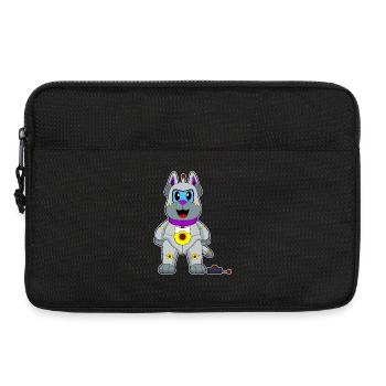 Robot chien - Sacoche pour ordinateur portable 13 pouces - noir - Devant