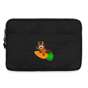 Pferd Karotte  - Laptoptasche 13" - Schwarz - Vorne