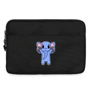 Elephant Dumbbell Training Strength Training Fitness - Sacoche pour ordinateur portable 13 pouces - noir - Devant