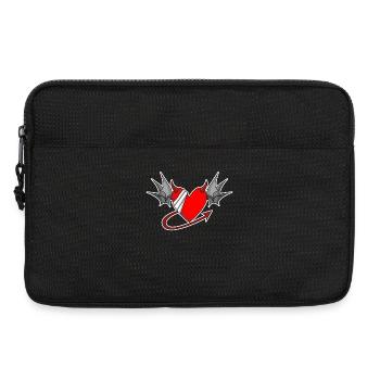 Heart Angel Wings Devil Devil Wings - Laptop bag 13" - black - Front