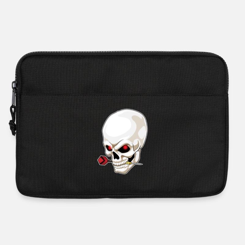 Totenkopf Dart Dartpfeil - Laptoptasche 13" - Schwarz