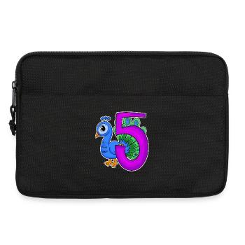 5 Birthday 5 years old with animal motif - five - Laptop bag 13" - black - Front