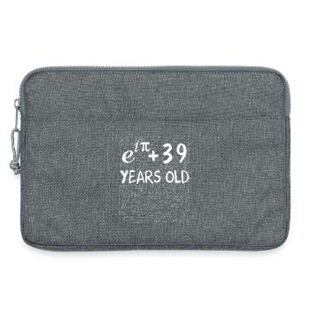 38e anniversaire 38 ans Euler Identité cadeau math - Sacoche pour ordinateur portable 13 pouces - gris chiné - Devant