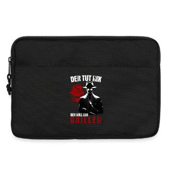 Der Tut Nix Der Will Nur Grillen BBQ Geschenk - Laptoptasche 13" - Schwarz - Vorne