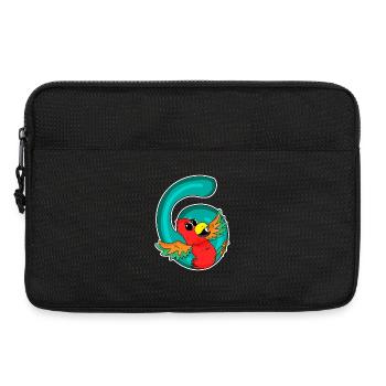 6 Birthday 6 years old with animal motif - six - Laptop bag 13" - black - Front