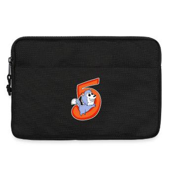5 Birthday 5 Year Old with Animal Motif - Five - Laptop bag 13" - black - Front