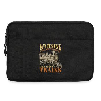 Lokomotive Zug - Laptoptasche 13" - Schwarz - Vorne